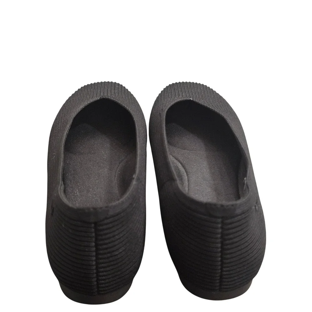 VIVAIA Black Knit Pointed Toe Flats Women's US 8 EU 39 Comfortable Quiet Luxury - Picture 4 of 6